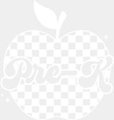 Pre-K B&W - Back To School DTF Transfer Adult Unisex - S & M (10’’) / Light Color Design (See Imaging)