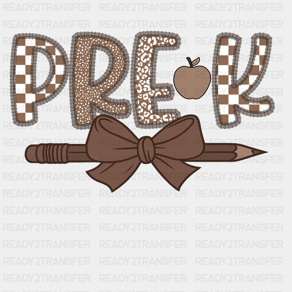Pre-K Brown Pencil - Pre-K DTF Transfers ready2transfer