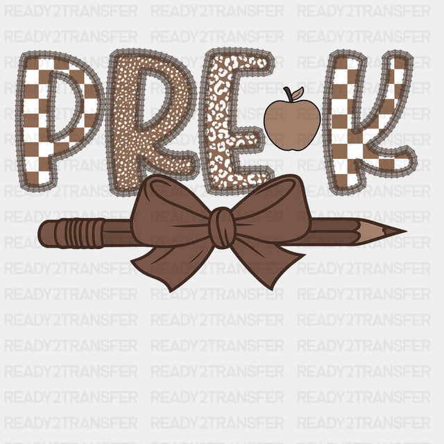 Pre-K Brown Pencil - Pre-K DTF Transfers ready2transfer