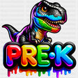 Pre-K Dinosaur Colorful - Pre-K DTF Transfers ready2transfer