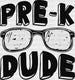Pre-k Dude Design - Pre-k DTF Heat Transfer ready2transfer Black