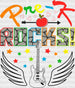 Pre-k Rocks Design - Pre-k DTF Heat Transfer ready2transfer Black