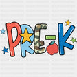 Pre-K Stars & Apple - Pre-K DTF Transfers ready2transfer Dark Color Design (See Imaging)