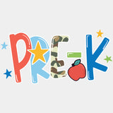 Pre-K Stars & Apple - Pre-K DTF Transfers ready2transfer Light Color Design (See Imaging)