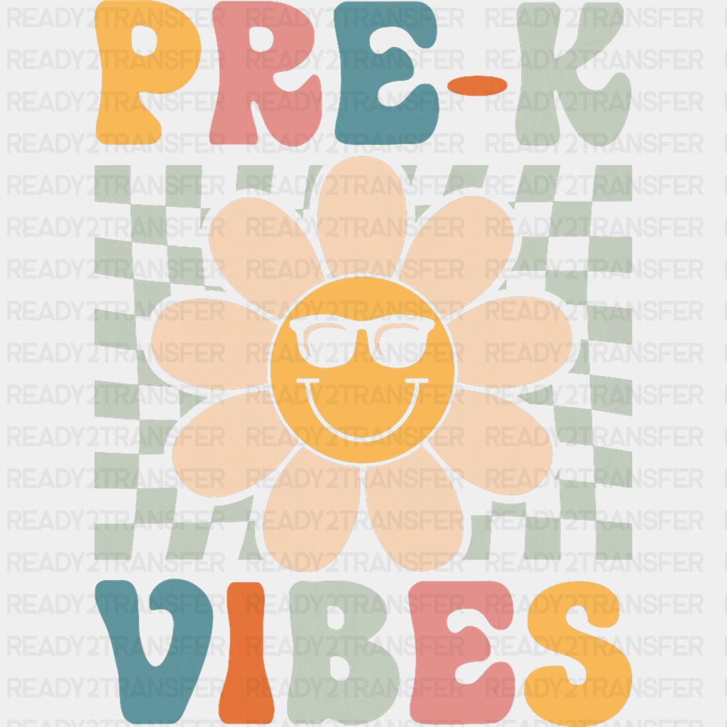 Pre-K Vibes, Smiley Daisy - Pre-K DTF Transfers ready2transfer
