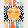 Pre-K Vibes Sunglasses Smiley - Pre-K DTF Transfers ready2transfer Dark Color Design (See Imaging)