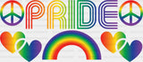 Pride Rainbow - Lgbtq Cup Wrap Uv Sticker Permanent Dtf Decal