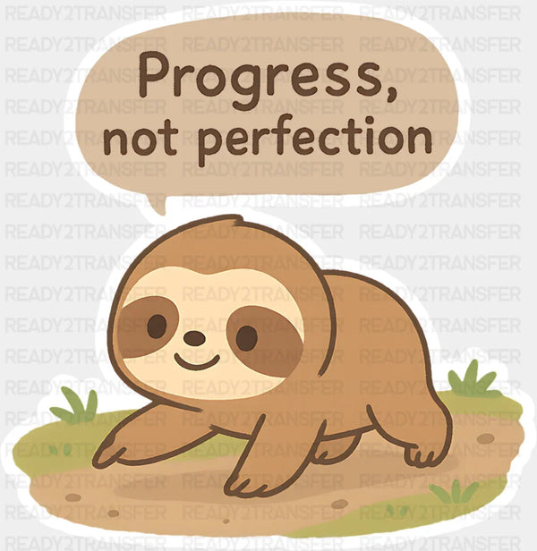 Progress Not Perfection - Minimal UV Sticker Permanent UV DTF Decal