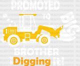 Promoted To Big Brother - Dtf Heat Transfer Adult Unisex S & M (10’’) / Light Color Design (See