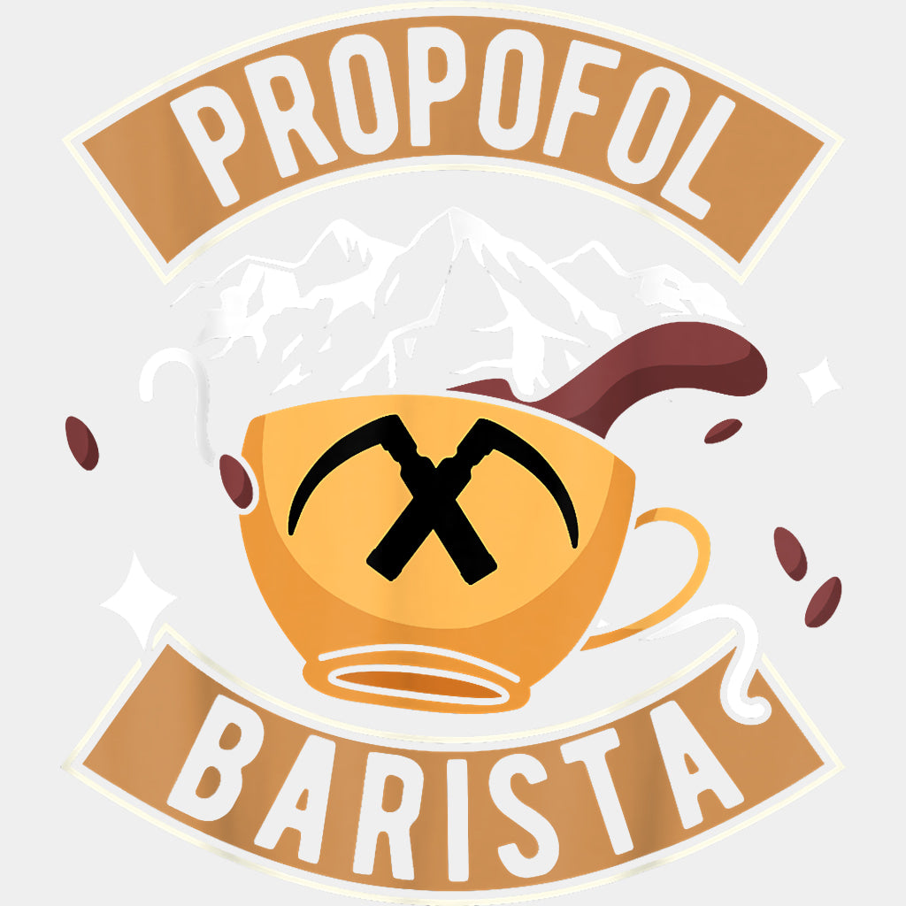 Propofol Barista - CRNA Nurse DTF Transfers ready2transfer Light Color Design (See Imaging)