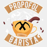 Propofol Barista - CRNA Nurse DTF Transfers ready2transfer Light Color Design (See Imaging)