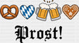 Prost - Oktoberfest DTF Transfer Adult Unisex - S & M (10’’) / Dark Color Design (See Imaging)