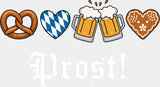 Prost - Oktoberfest DTF Transfer Adult Unisex - S & M (10’’) / Light Color Design (See Imaging)