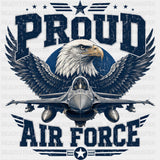 Proud Air Force - Air Force DTF Transfers