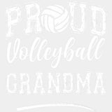 Proud Volleyball Grandma B&W - Volleyball DTF Transfers ready2transfer Light Color Design (See Imaging)
