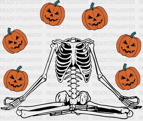 Pumpkin Skeletor Dtf Transfer