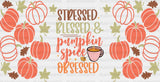 Pumpkin Spice Obsessed - Fall Cup Wrap Uv Sticker Permanent Dtf Decal