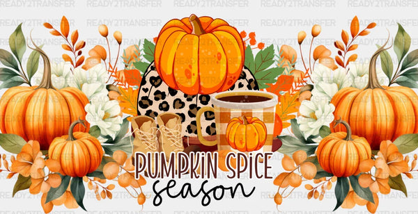 Pumpkin Spice Season - Fall Cup Wrap UV Sticker Permanent UV DTF Decal