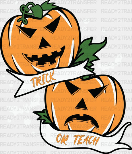 Pumpkin Trick Or Teach Dtf Transfer