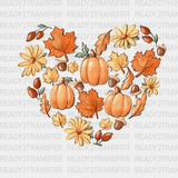 Pumpkins Heart DTF Transfer ready2transfer