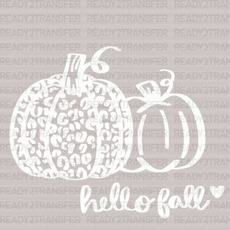 Pumpkins Hello Fall DTF Transfer - ready2transfer