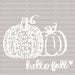 Pumpkins Hello Fall DTF Transfer ready2transfer White