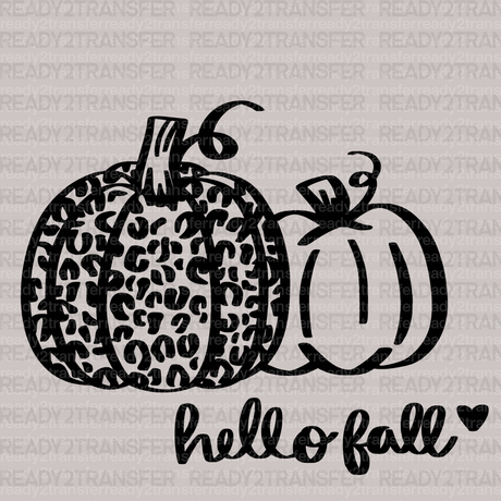 Pumpkins Hello Fall DTF Transfer - ready2transfer