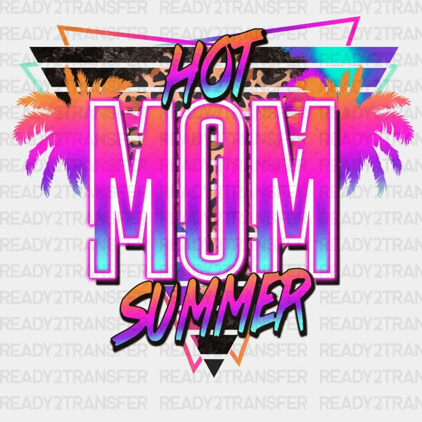 Purple MOM Hot Summer DTF Transfer