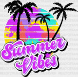 Purple Summer Vibes Dtf Transfer