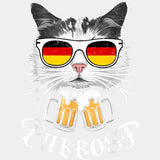 Purrost, Cat - Oktoberfest DTF Transfers ready2transfer Light Color Design (See Imaging)