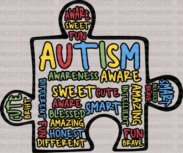 PUZZLE PIECE DTF Transfer