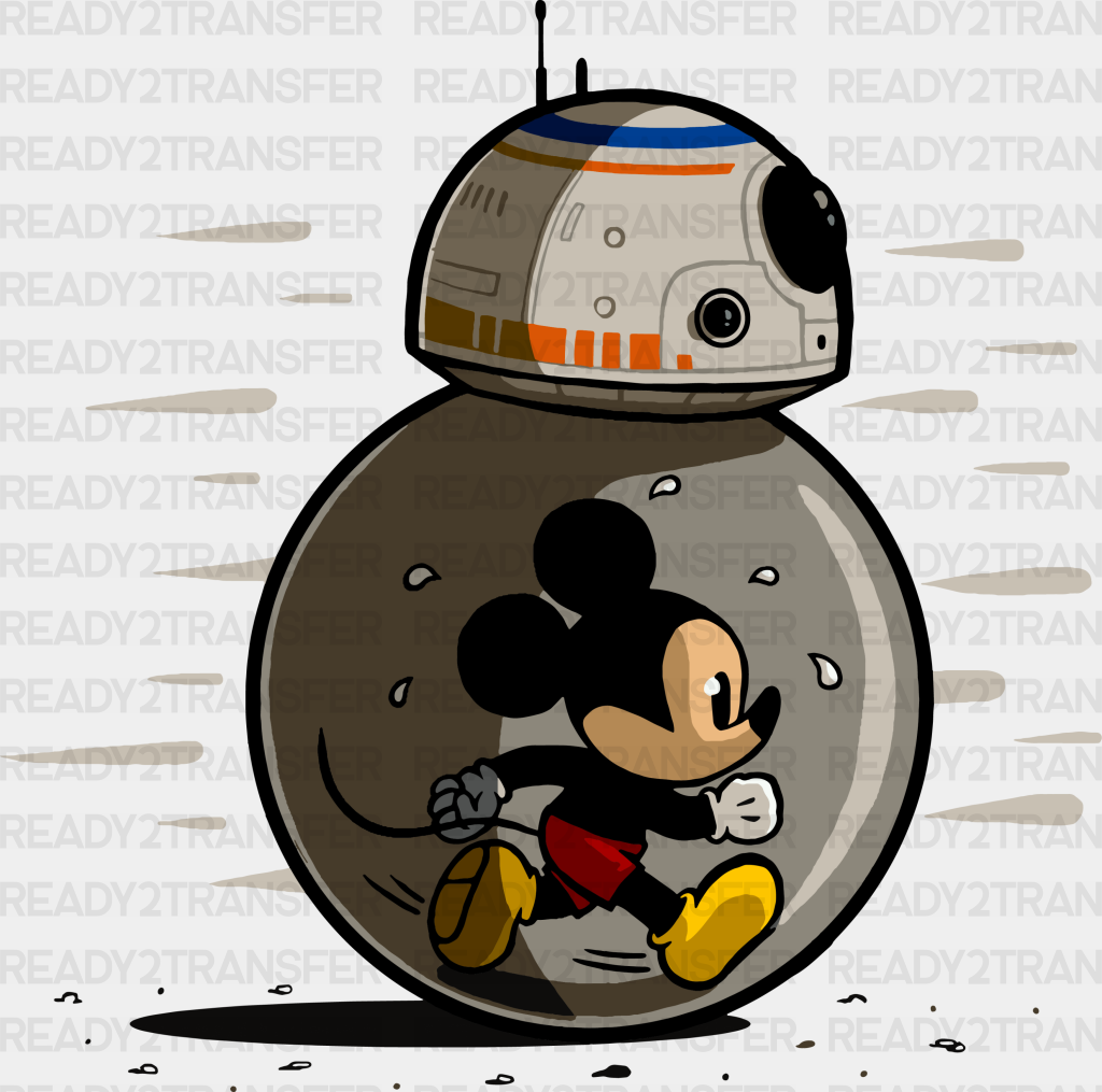 R2-D2 Mickey Disney Dtf Transfer