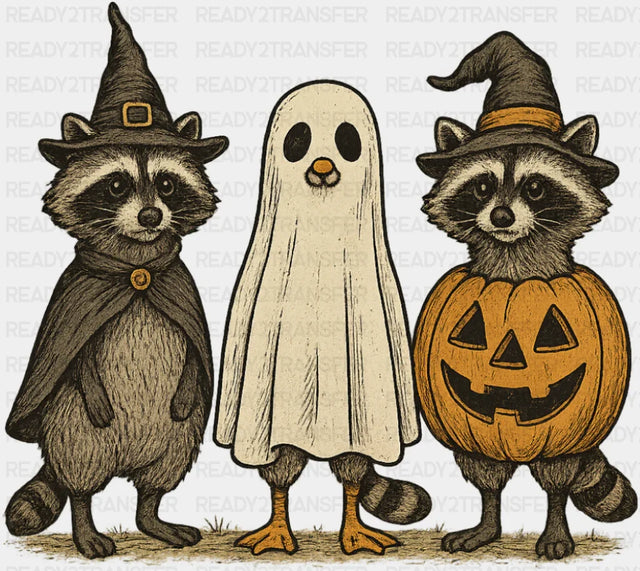 Raccoons - Halloween DTF Transfer