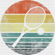 Racket & Ball, Circular Design - Tennis DTF Transfers ready2transfer