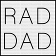 Rad Dad Father’s Day Dtf Transfer Adult Unisex - S & M (10’) / Black