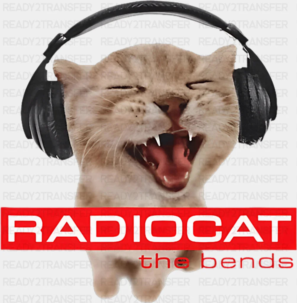Radiocat The Bends - Cats DTF Transfer