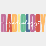 Radiology, Colorful - Radiology DTF Transfers ready2transfer Light Color Design (See Imaging)