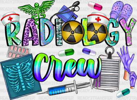 Radiology Crew Doodles Design - Dtf Transfers