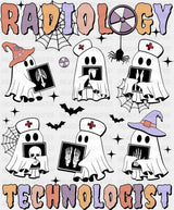 Radiology Technologist - Halloween DTF Transfer ready2transfer Dark Color Design (See Imaging)