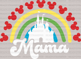 Rainbow Disney Mama DTF Heat Transfer, Disney Vacation Design, Mickey Minnie DTF - ready2transfer