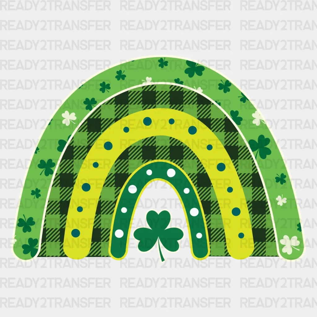 Rainbow Effect Clover Dtf Transfer