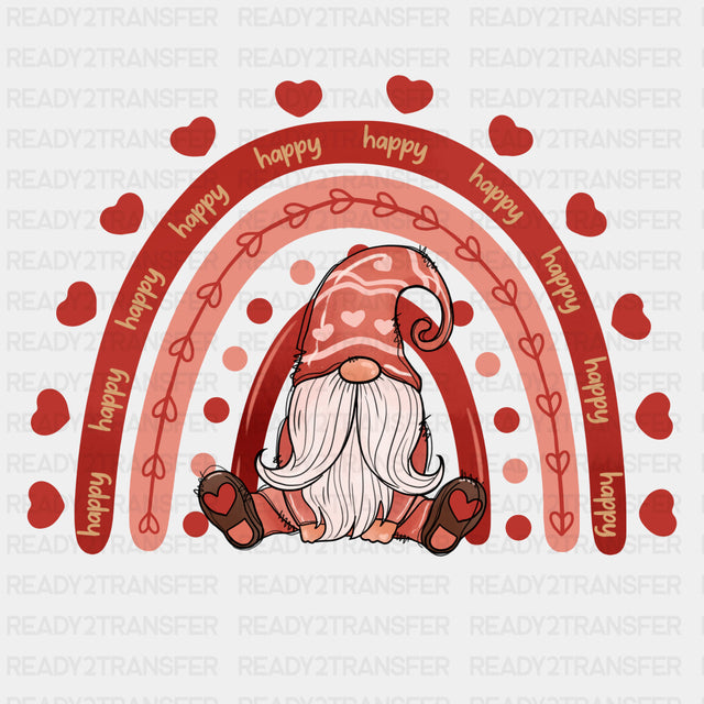 RAINBOW HAPPY GNOME DTF Transfer ready2transfer