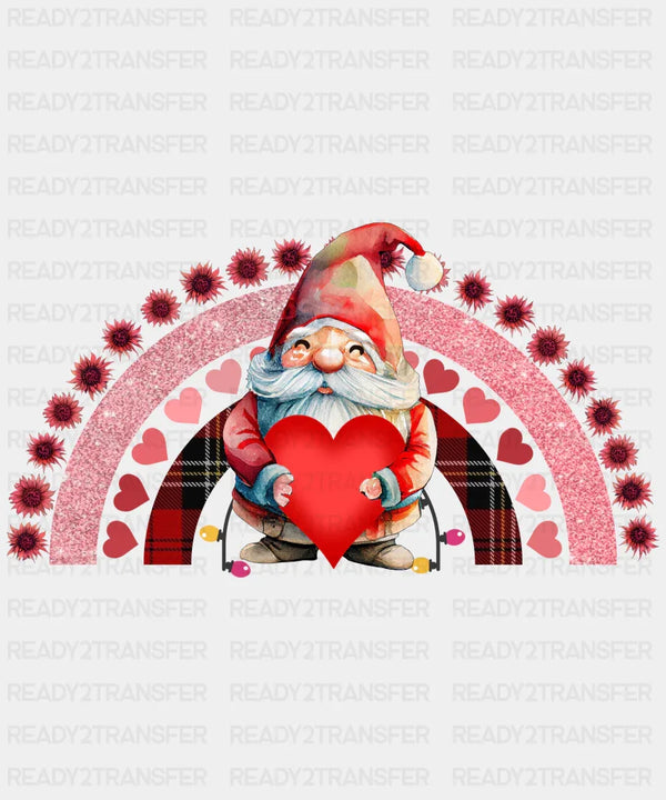 RAINBOW HEART GNOME DTF Transfer