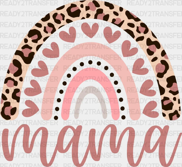 Rainbow Heart Mama Dtf Transfer
