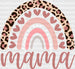 Rainbow Heart Mama DTF Transfer ready2transfer White