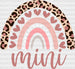 Rainbow Heart Mini DTF Transfer ready2transfer White