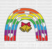 Rainbow Merry Christmas DTF Transfer ready2transfer White