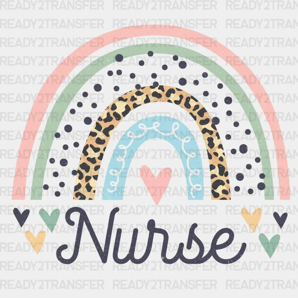 Rainbow Nurse DTF Transfer
