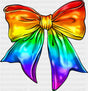 Rainbow Ribbon - LGBTQ + DTF Transfer