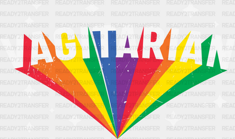 Rainbow Vagitarian Sparkles Design - Lesbian Dtf Transfer Adult Unisex S & M (10’’) / Light